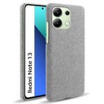 For Xiaomi Redmi Note 13 4G Phone Case Hard PC+Cloth Anti-slip Cover