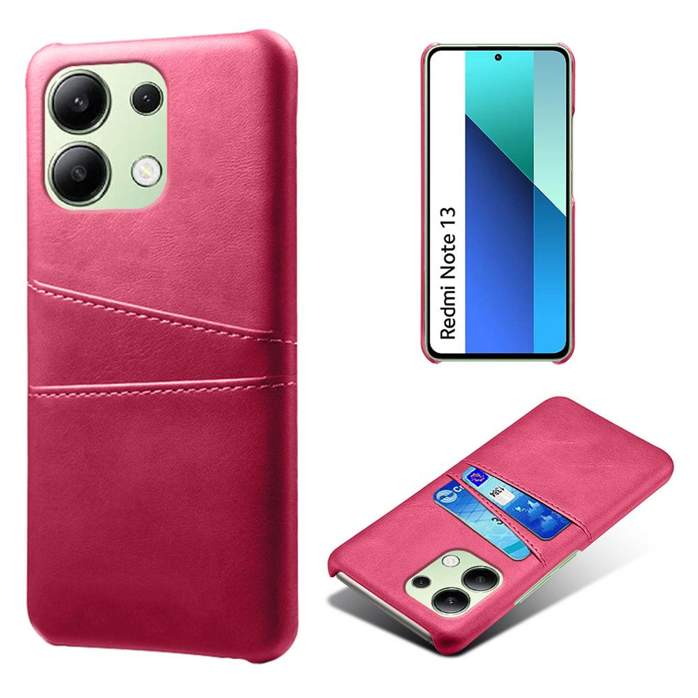 Xiaomi Redmi Note 13 4G mobilskal reptåligt stötsäkert fodral med korthållare