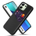 For Xiaomi Redmi Note 13 4G Phone Case PU Leather+PC Cover with Card Holder Slot