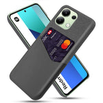 For Xiaomi Redmi Note 13 4G Phone Case PU Leather+PC Cover with Card Holder Slot
