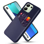 For Xiaomi Redmi Note 13 4G Phone Case PU Leather+PC Cover with Card Holder Slot