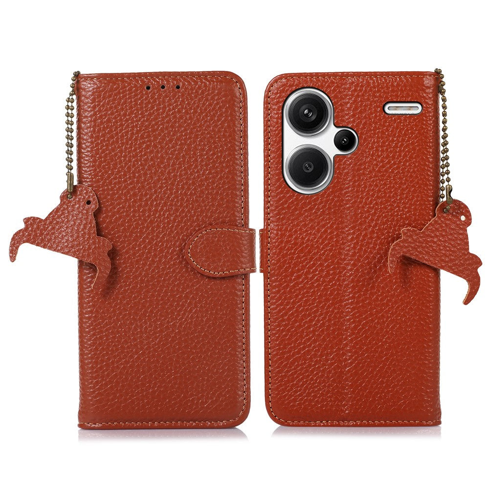 For Xiaomi Redmi Note 13 Pro+ 5G Phone Case Wallet Cover Litchi Texture RFID Blocking