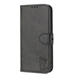 For Xiaomi Redmi Note 13 Pro 5G / Poco X6 5G Leather Case Happy Cat Pattern Folding Stand Phone Cover