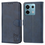 For Xiaomi Redmi Note 13 Pro 5G / Poco X6 5G Leather Case Happy Cat Pattern Folding Stand Phone Cover