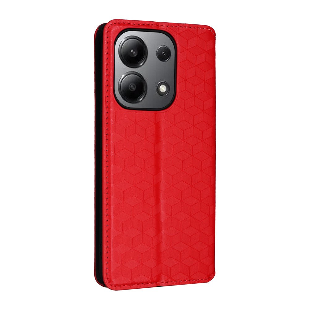 For Xiaomi Redmi Note 13 4G Wallet Case Stand Full Protection Leather Rhombus Phone Cover