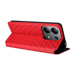 For Xiaomi Redmi Note 13 4G Wallet Case Stand Full Protection Leather Rhombus Phone Cover