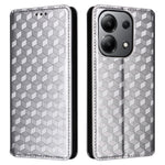 For Xiaomi Redmi Note 13 4G Wallet Case Stand Full Protection Leather Rhombus Phone Cover