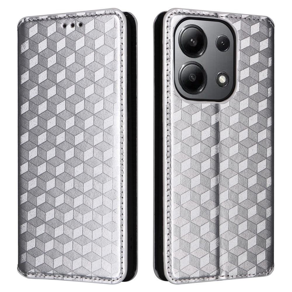 For Xiaomi Redmi Note 13 4G Wallet Case Stand Full Protection Leather Rhombus Phone Cover