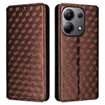 For Xiaomi Redmi Note 13 4G Wallet Case Stand Full Protection Leather Rhombus Phone Cover