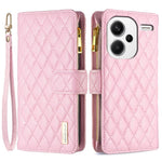BINFEN COLOR BF Style-15 For Xiaomi Redmi Note 13 Pro+ 5G Case Zipper Magnetic Folio Phone Cover