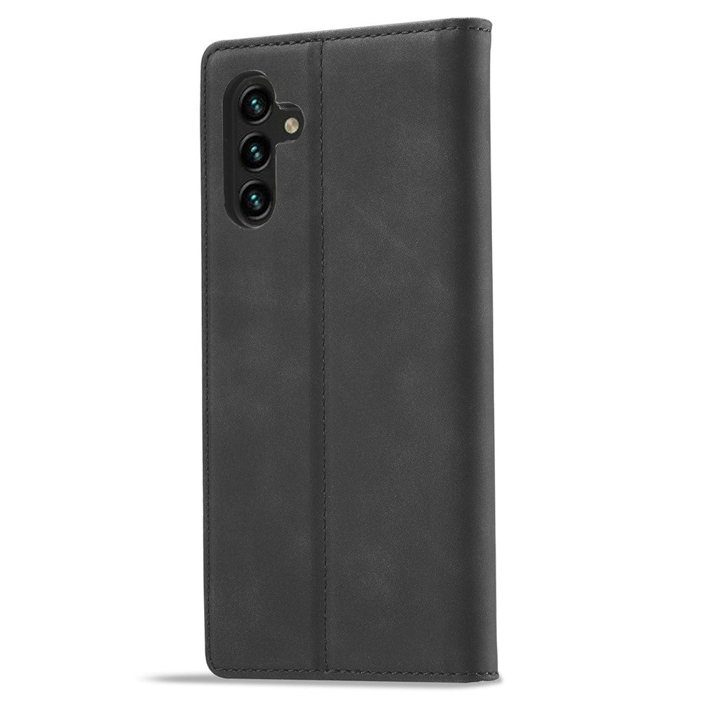LC.IMEEKE For Samsung Galaxy A35 5G Microfiber Leather Case Phone Cover Magnetic Closing