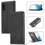 LC.IMEEKE For Samsung Galaxy A35 5G Microfiber Leather Case Phone Cover Magnetic Closing
