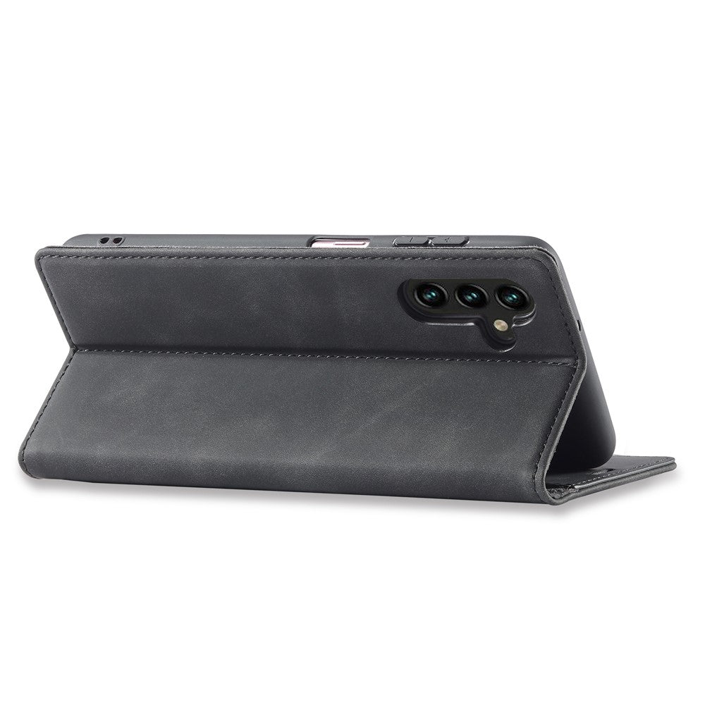 LC.IMEEKE For Samsung Galaxy A35 5G Microfiber Leather Case Phone Cover Magnetic Closing