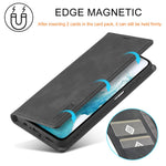 LC.IMEEKE For Samsung Galaxy A35 5G Microfiber Leather Case Phone Cover Magnetic Closing
