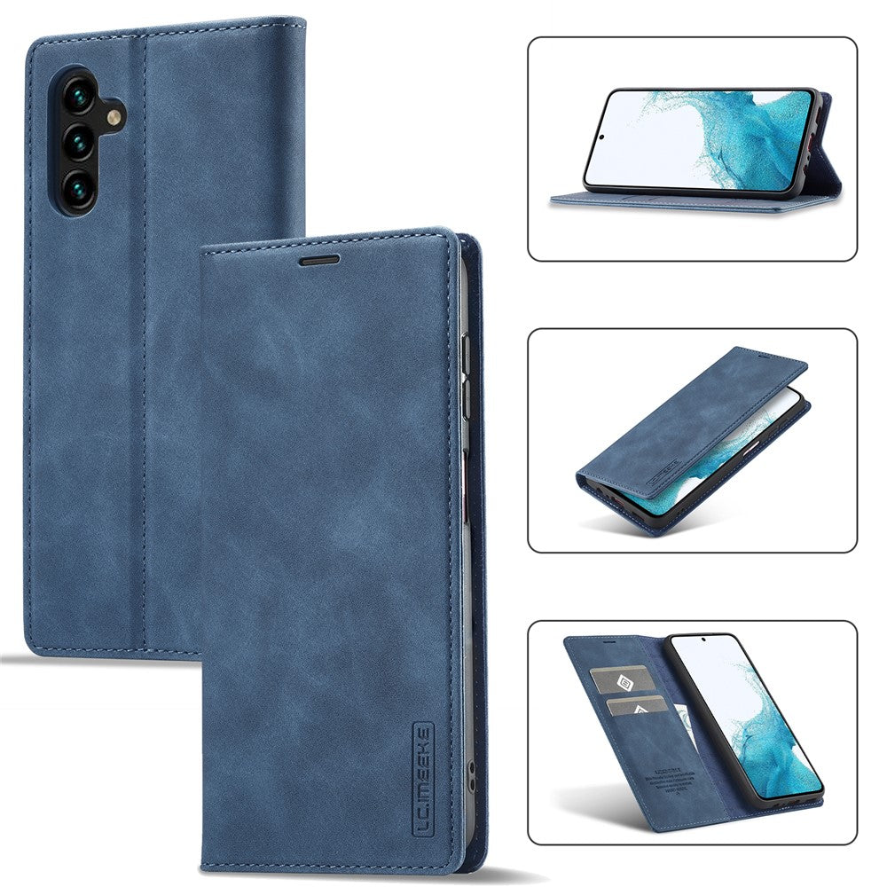 LC.IMEEKE Til Samsung Galaxy A55 5G Pung Etui Mikrofiber Læder Telefoncover