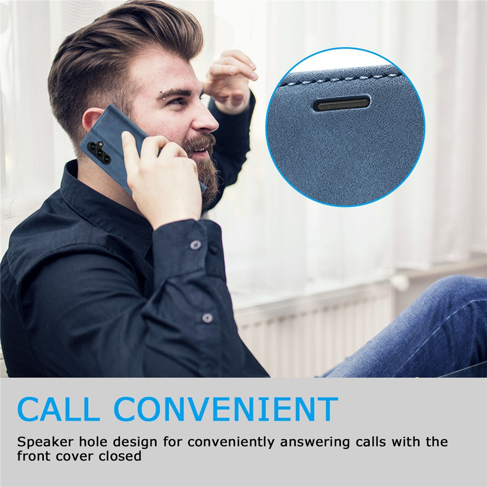 LC.IMEEKE Til Samsung Galaxy A55 5G Pung Etui Mikrofiber Læder Telefoncover