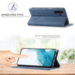LC.IMEEKE Til Samsung Galaxy A55 5G Pung Etui Mikrofiber Læder Telefoncover