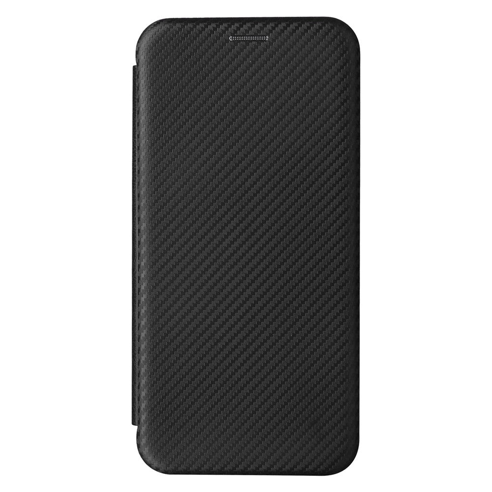 For Honor X8b 4G Stand Phone Case Carbon Fiber Texture Leather Cover