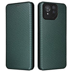 For Asus ROG Phone 8 5G / Phone 8 Pro 5G Phone Case Carbon Fiber Texture Stand Card Holder
