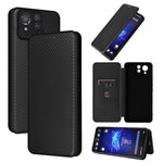 For Asus ROG Phone 8 Pro 5G / 8 5G Leather Case with Card Slot Carbon Fiber Texture