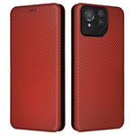 For Asus ROG Phone 8 Pro 5G / 8 5G Leather Case with Card Slot Carbon Fiber Texture