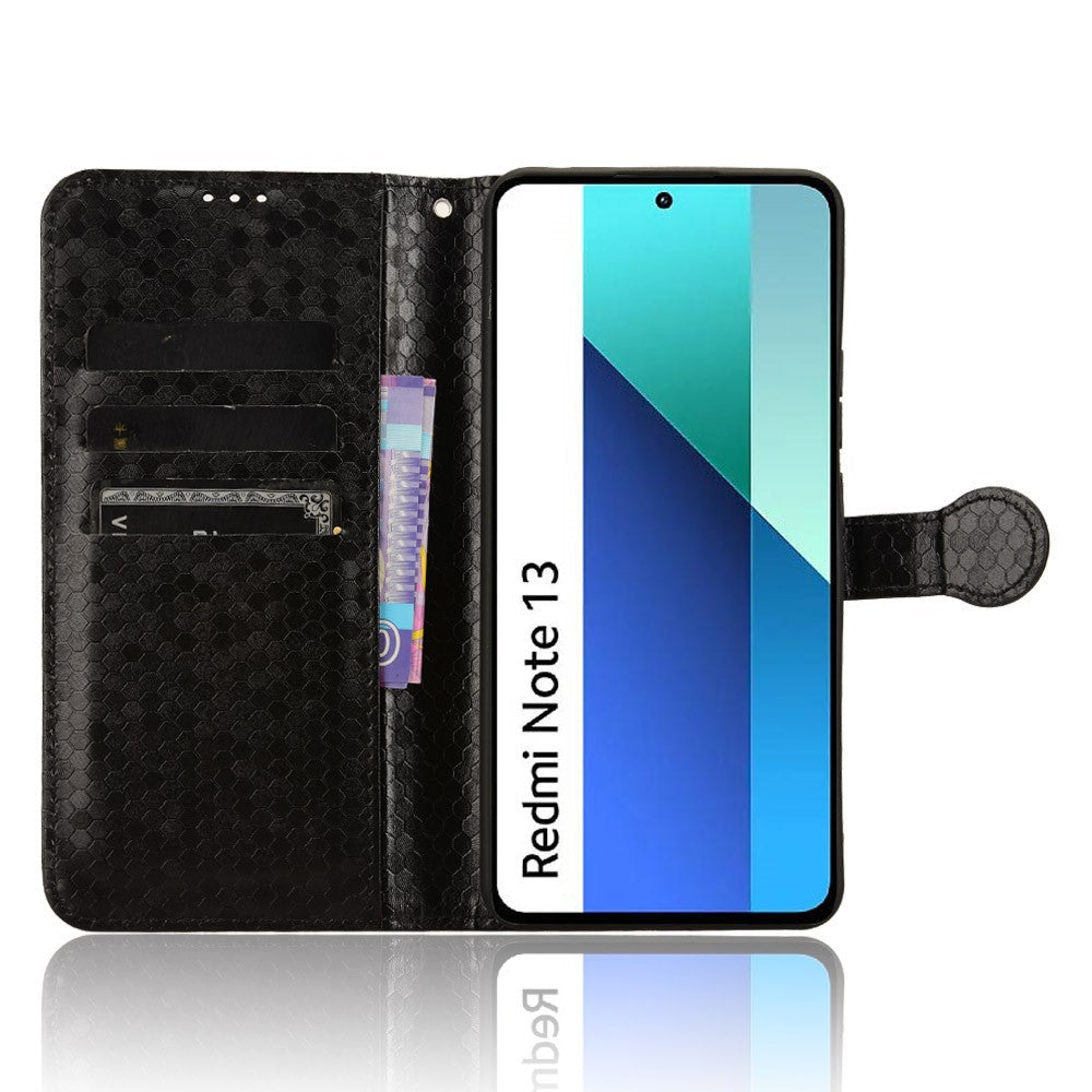 Xiaomi Redmi Note 13 4G Flip Phone Case Plånbok Läder Stativfodral