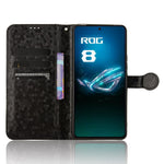 For Asus ROG Phone 8 Pro 5G / 8 5G Phone Wallet Case Dot Imprinted PU Leather Cover