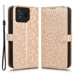 For Asus ROG Phone 8 Pro 5G / 8 5G Phone Wallet Case Dot Imprinted PU Leather Cover