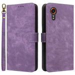 For Samsung Galaxy Xcover7 Leather Case with Strap RFID Blocking Wallet