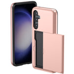 For Samsung Galaxy A55 5G Phone Case TPU + PC Cover with Slide Card Holder