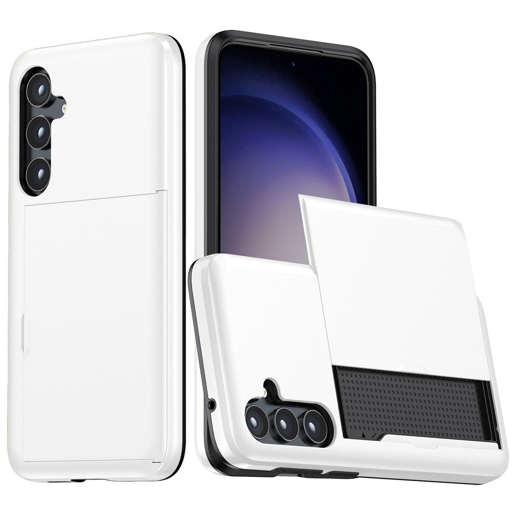 For Samsung Galaxy A55 5G Phone Case TPU + PC Cover with Slide Card Holder