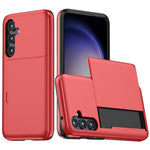 For Samsung Galaxy A55 5G Phone Case TPU + PC Cover with Slide Card Holder