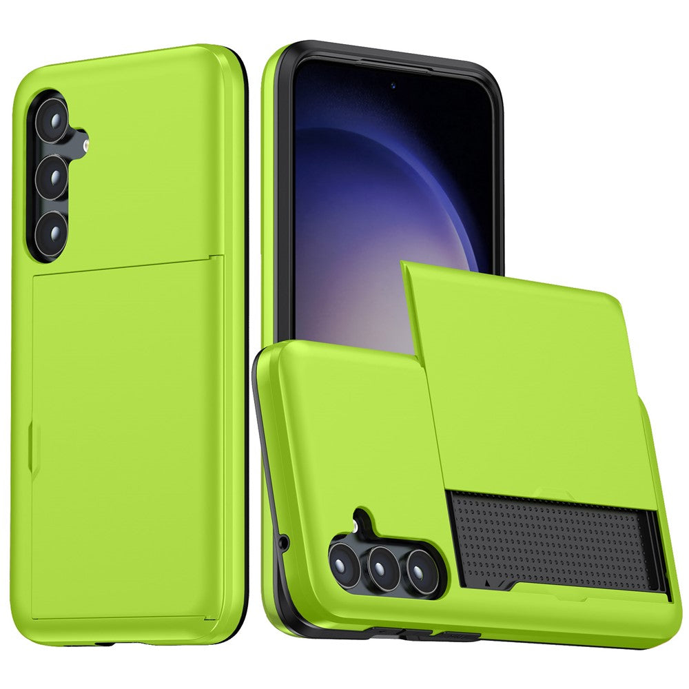 For Samsung Galaxy A55 5G Phone Case TPU + PC Cover with Slide Card Holder