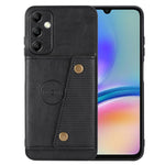 Til Samsung Galaxy A15 5G Cover Anti-drop Læderbelagt TPU-kortholder Telefoncover