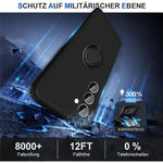 For Samsung Galaxy S24 Case with Hand Strap Liquid Silicone Kickstand Phone Cover