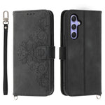 Til Samsung Galaxy A55 5G Cover Crossbody Læder Etui med Kortlommer Pung