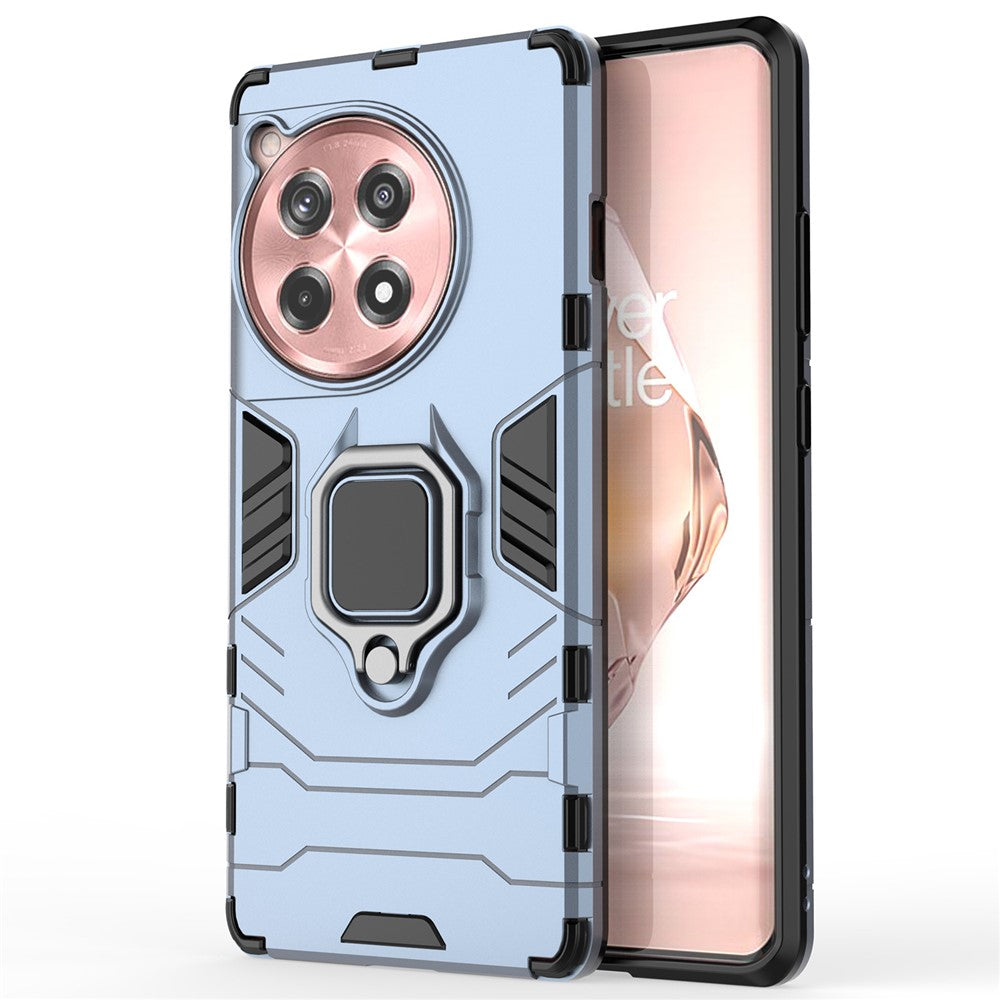 For OnePlus Ace 3 5G / 12R 5G Ring Kickstand Case PC +TPU Phone Cover
