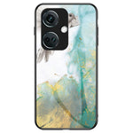 For OnePlus Nord CE3 5G Marble Pattern Case Tempered Glass Phone Cover