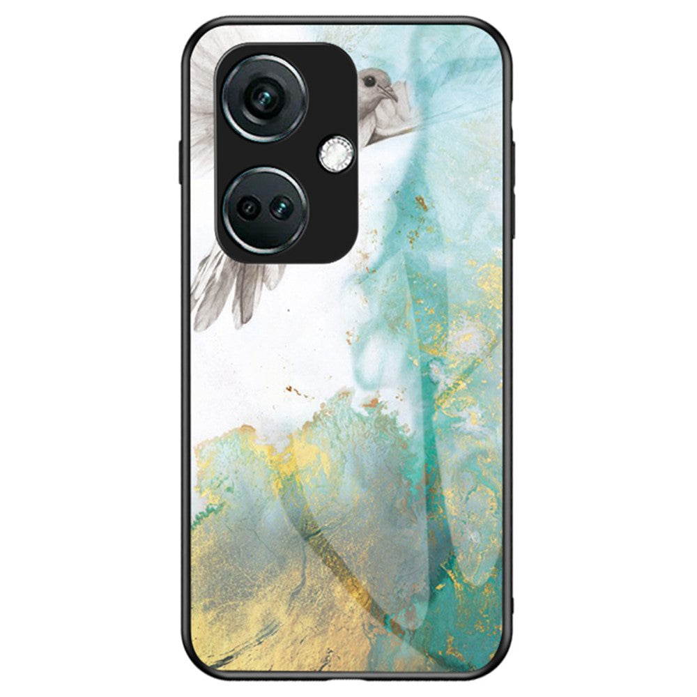 For OnePlus Nord CE3 5G Marble Pattern Case Tempered Glass Phone Cover