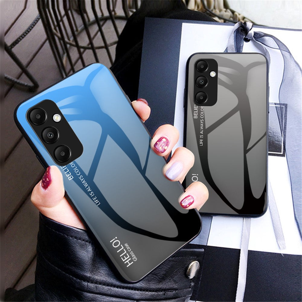 Samsung Galaxy A35 5G Härdat Glasskal PC+TPU mobilskydd