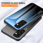 Samsung Galaxy A35 5G Härdat Glasskal PC+TPU mobilskydd