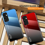 Samsung Galaxy A35 5G Härdat Glasskal PC+TPU mobilskydd