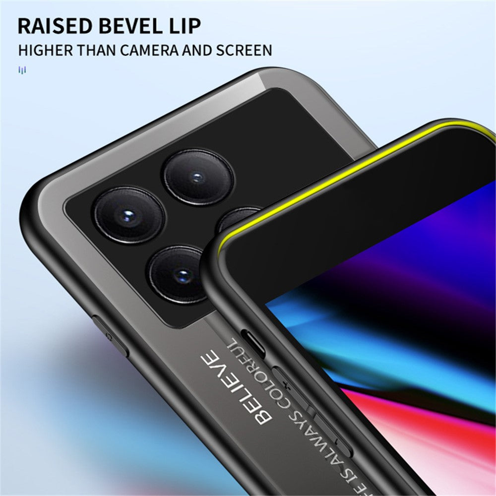 For Xiaomi Redmi K70E 5G / Poco X6 Pro 5G Tempered Glass Case Gradient Color Phone Cover
