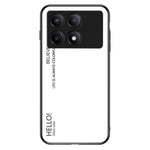 For Xiaomi Redmi K70E 5G / Poco X6 Pro 5G Tempered Glass Case Gradient Color Phone Cover