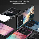 For Xiaomi Redmi K70E 5G / Poco X6 Pro 5G Tempered Glass Phone Case Starry Sky Pattern
