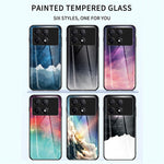 For Xiaomi Redmi K70E 5G / Poco X6 Pro 5G Tempered Glass Phone Case Starry Sky Pattern