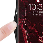 For Xiaomi Redmi K70E 5G / Poco X6 Pro 5G Case Marble Pattern Tempered Glass+PC+TPU Cover