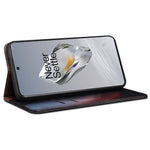OnePlus Ace 3 5G / 12R 5G-skal Waxy Crazy Horse Texture PU-läderfodral mobilplånbok