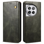 OnePlus Ace 3 5G / 12R 5G-skal Waxy Crazy Horse Texture PU-läderfodral mobilplånbok