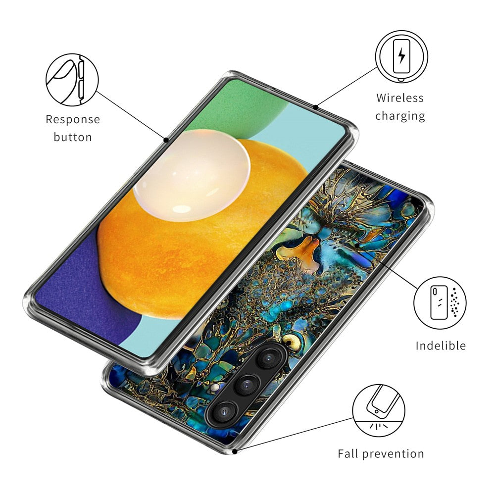 For Samsung Galaxy S24+ Soft TPU Case Pattern Printing Slim Phone Cover